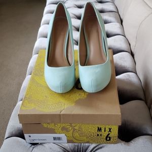Light green heels